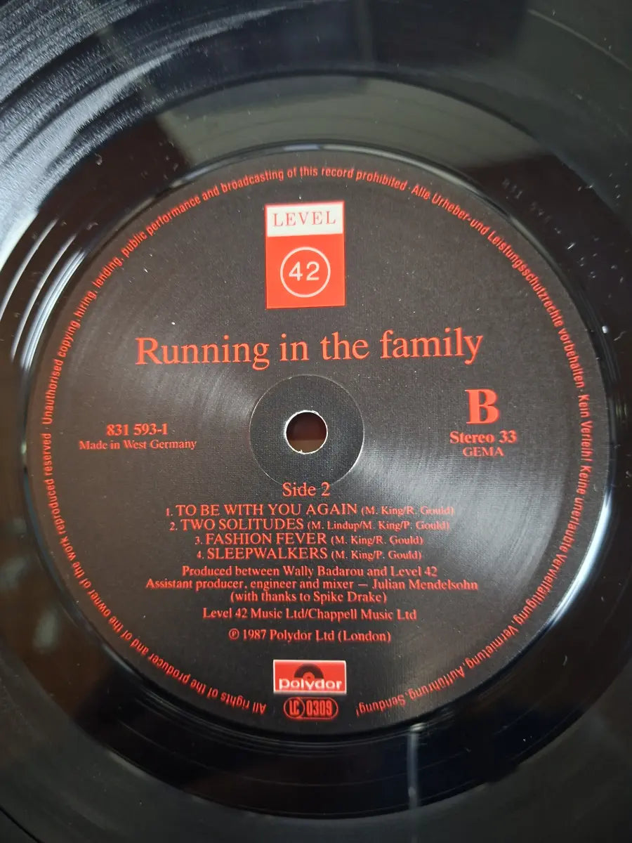Level 42 – Running In The Family