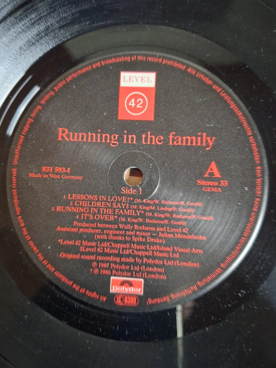 Level 42 – Running In The Family