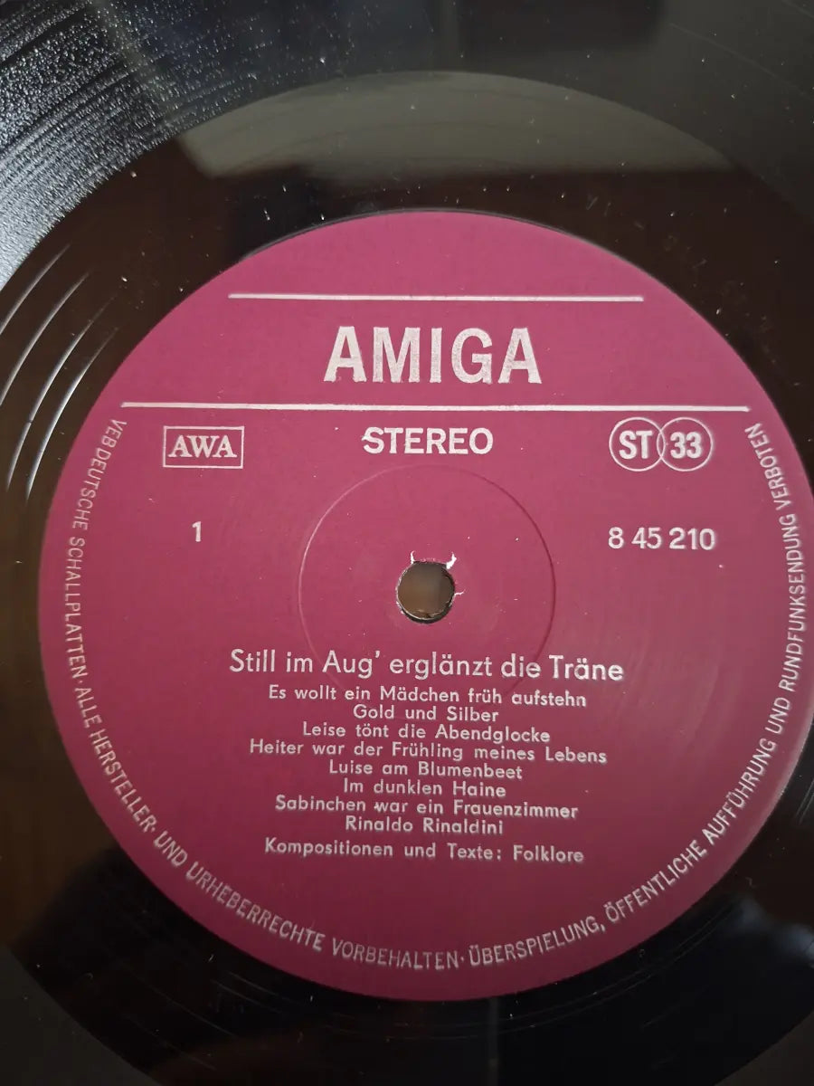 Sampler - Still Im Aug' Erglänzt Die Träne - Küchenlieder