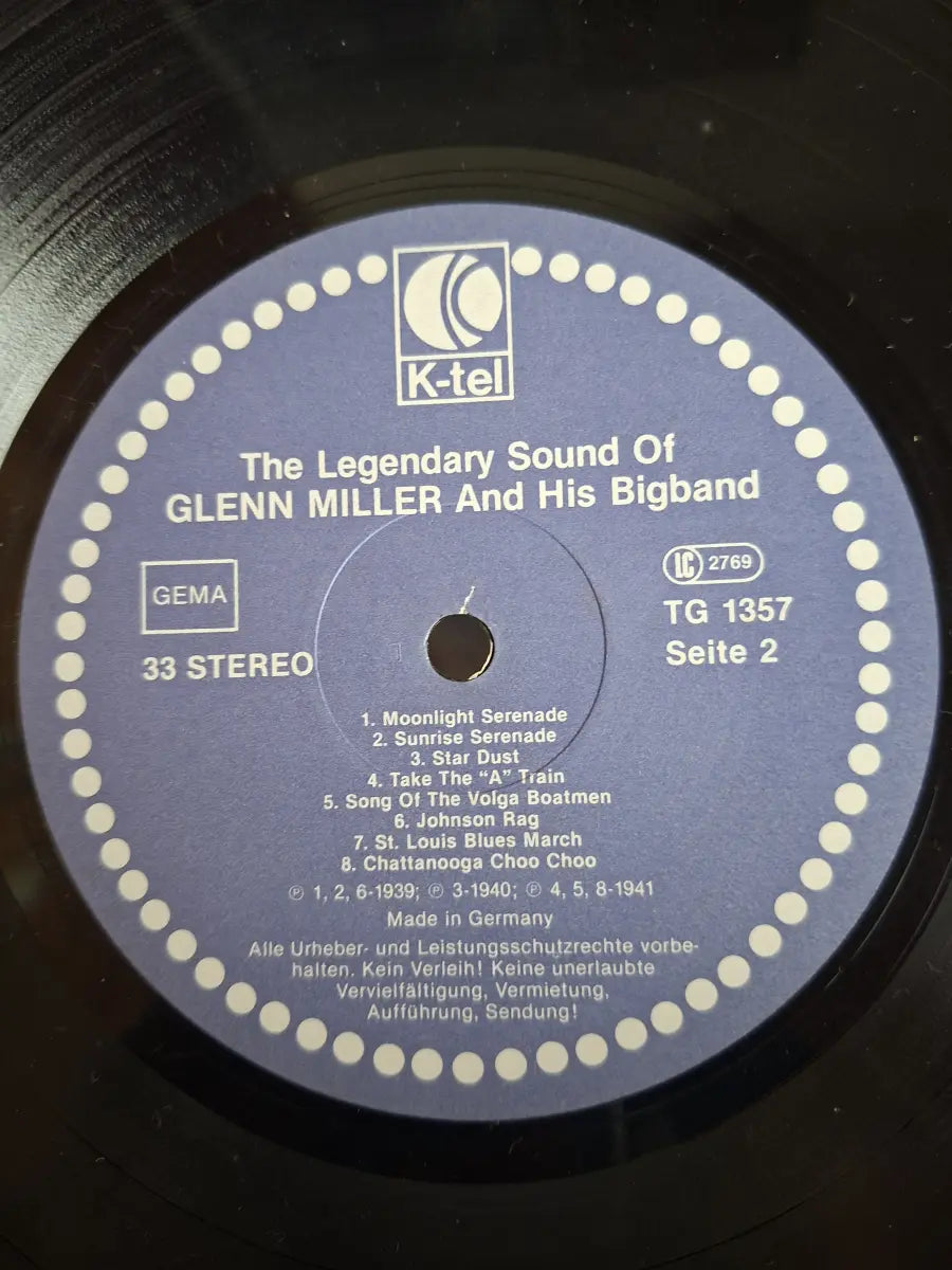 Glenn Miller – The Legendary Sound Of Glenn Miller And His Bigband