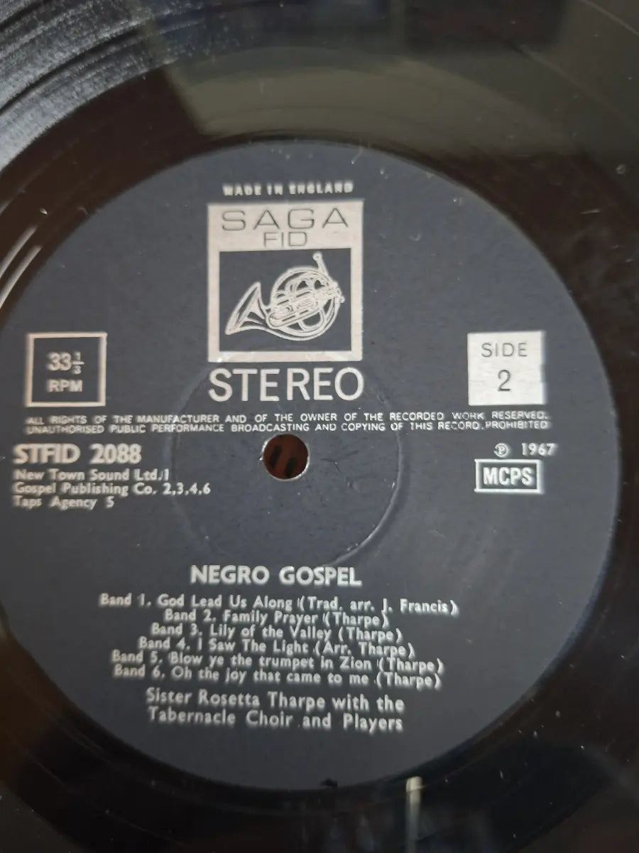 Sister Rosetta Tharpe And The Hot Gospel Tabernacle Choir & Players* – Negro Gospel
