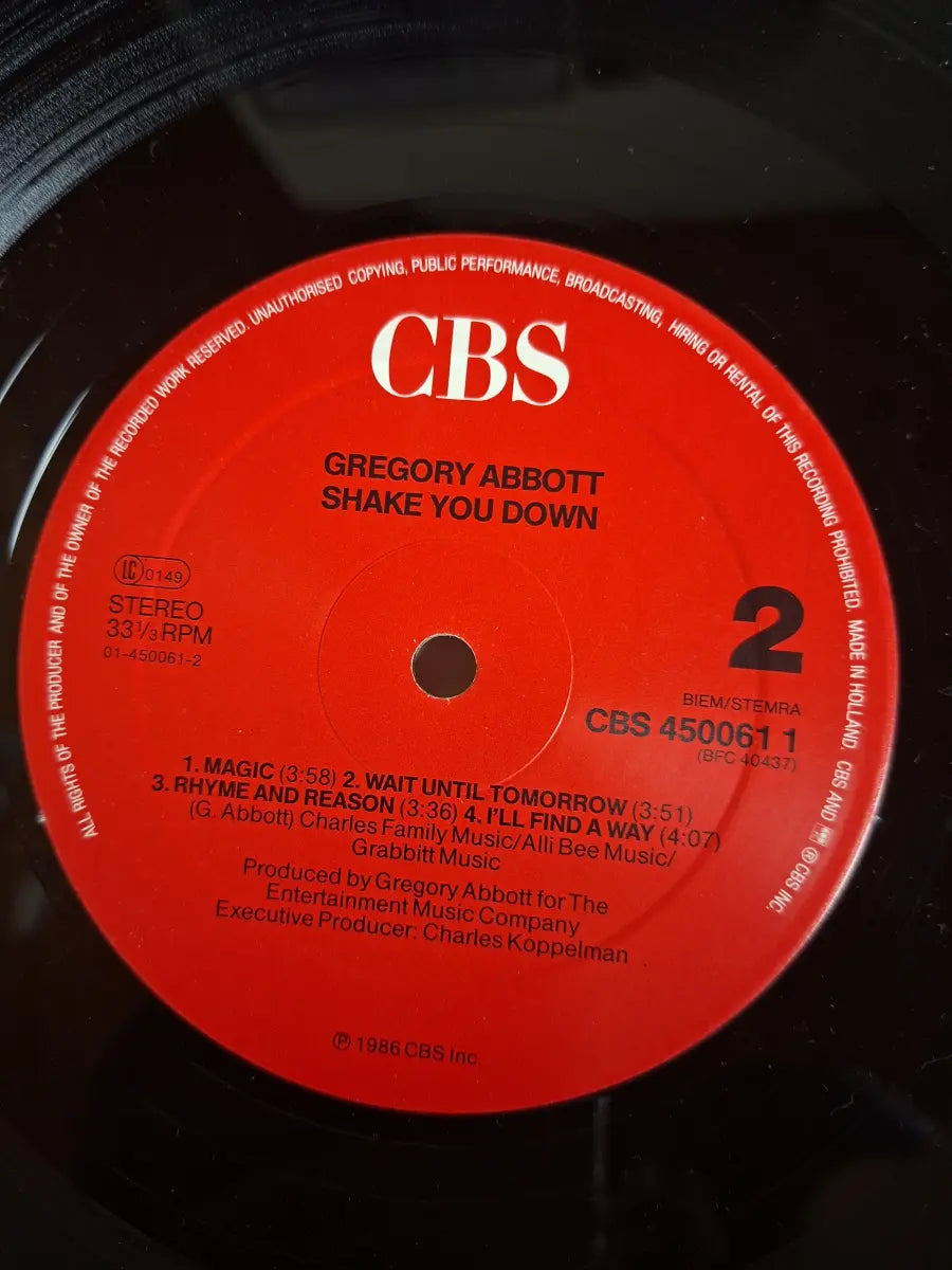 Gregory Abbott – Shake You Down