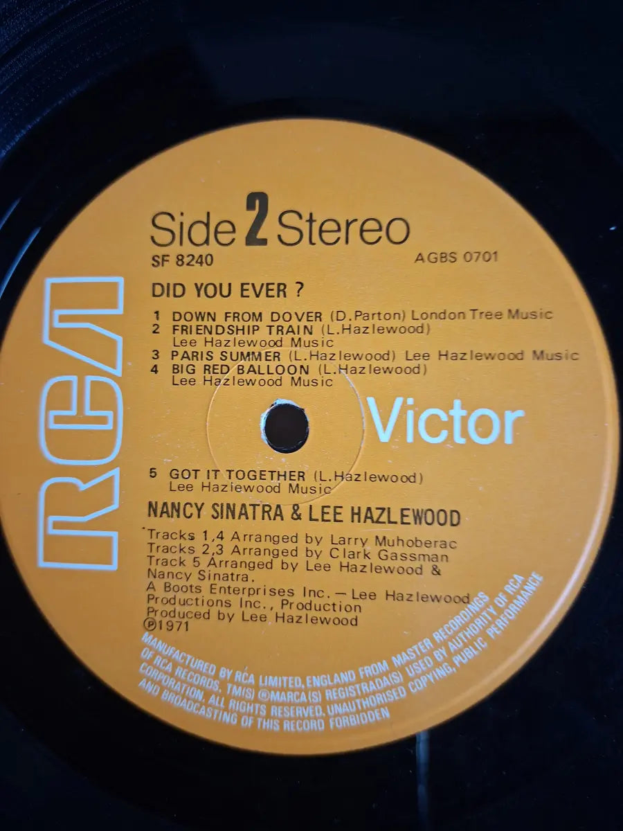 Nancy Sinatra & Lee Hazlewood – Did You Ever?