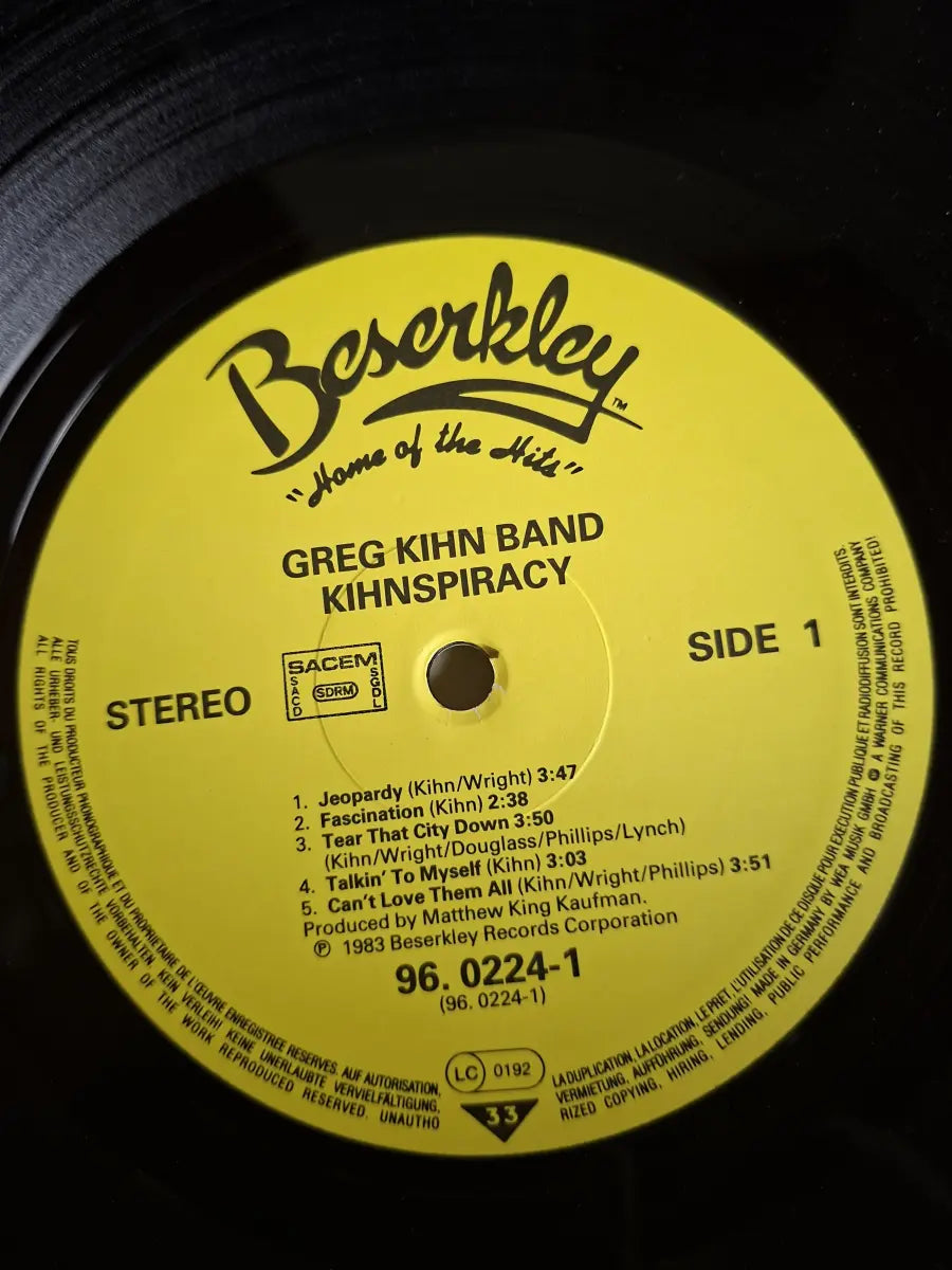 Greg Kihn Band – Kihnspiracy