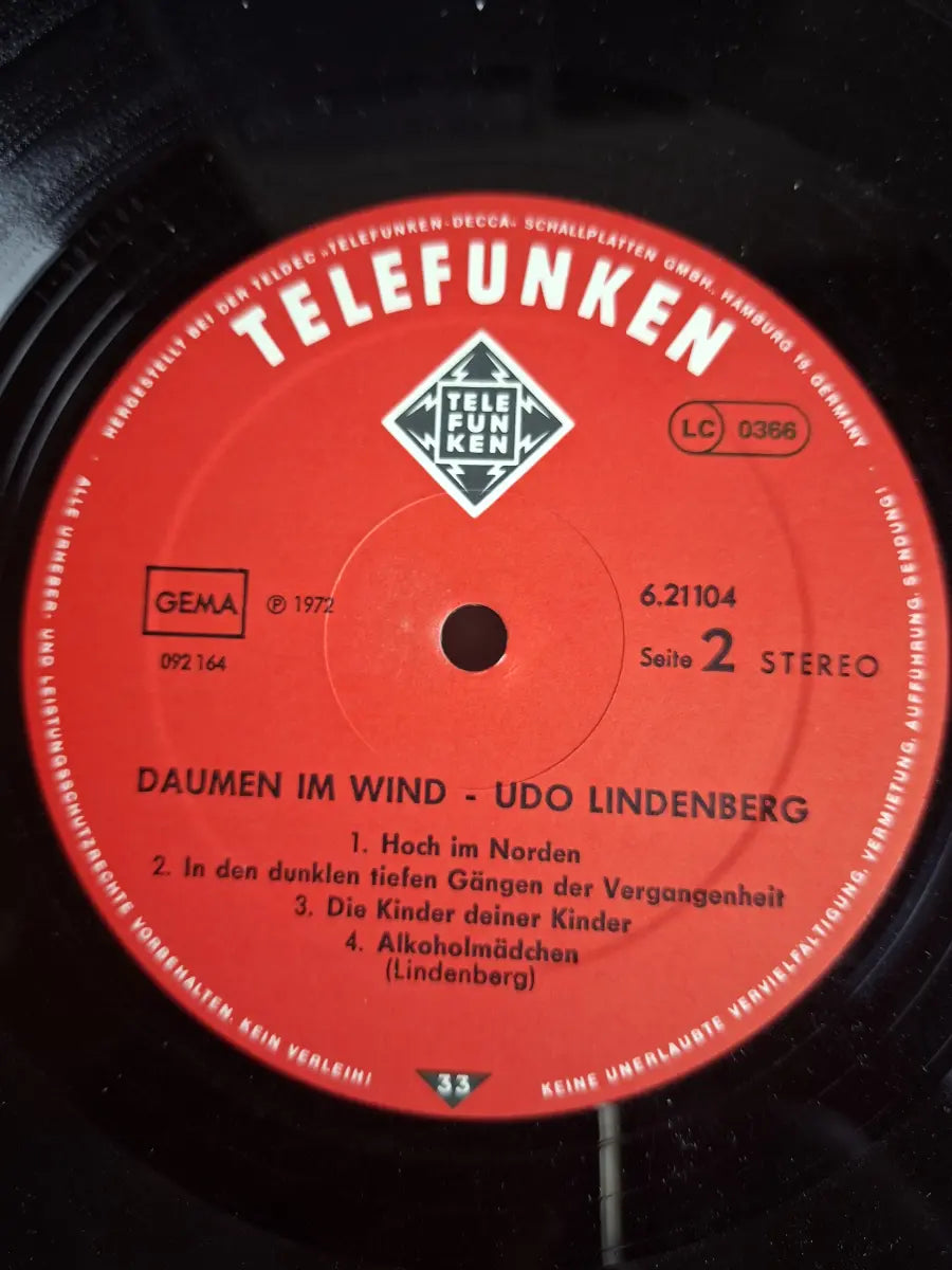 Udo Lindenberg – Daumen Im Wind