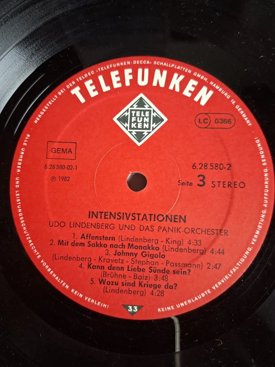 Udo Lindenberg – Live - Intensivstationen