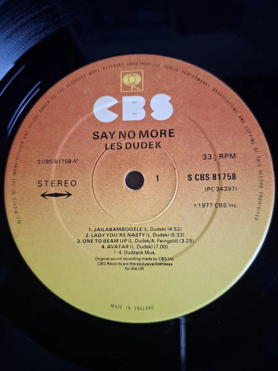 Les Dudek – Say No More