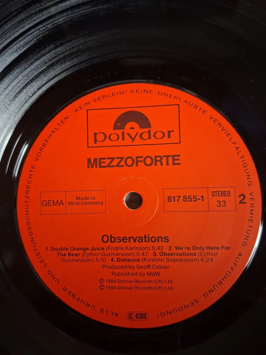 Mezzoforte – Observations