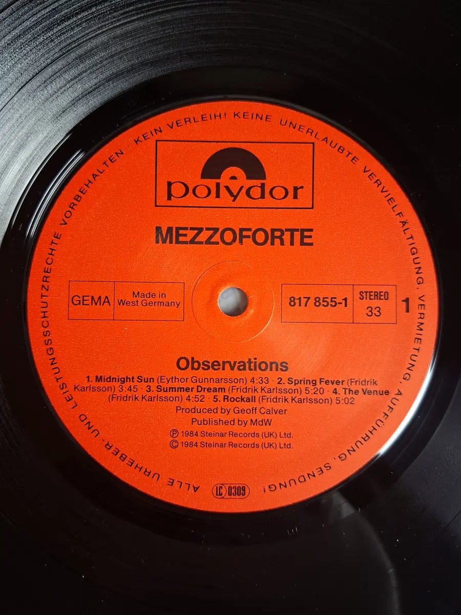 Mezzoforte – Observations