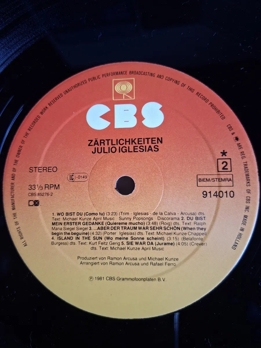 Julio Iglesias – Zärtlichkeiten