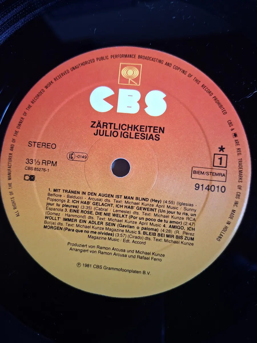 Julio Iglesias – Zärtlichkeiten