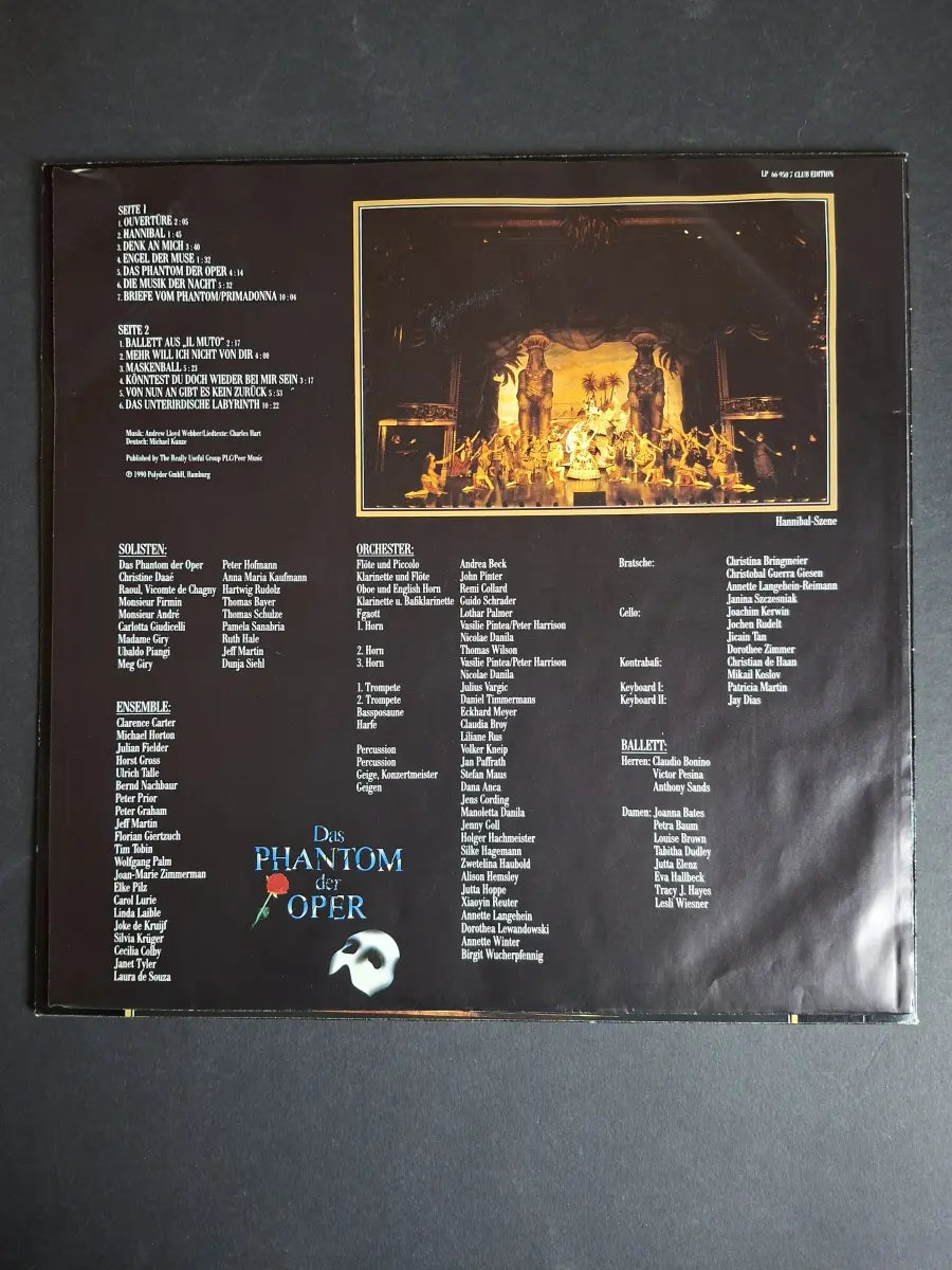 Andrew Lloyd Webber – Das Phantom Der Oper (Die Höhepunkte Der Hamburger Aufführung)