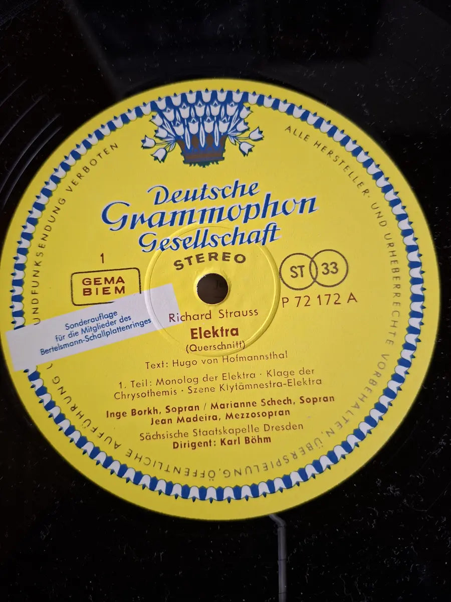 Richard Strauss - Inge Borkh, Marianne Schech, Jean Madeira, Dietrich Fischer-Dieskau, Sächsische Staatskapelle Dresden, Karl Böhm – Elektra (Ausschnitte)