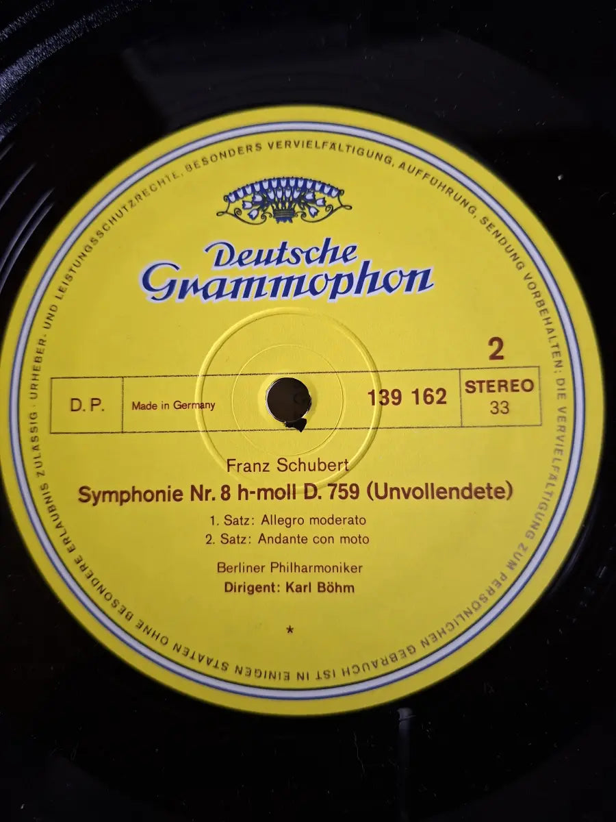 Franz Schubert • Karl Böhm, Berliner Philharmoniker – Symphonien Nr. 5 & Nr. 8 (Unvollendete · Inachevée · Unfinished)