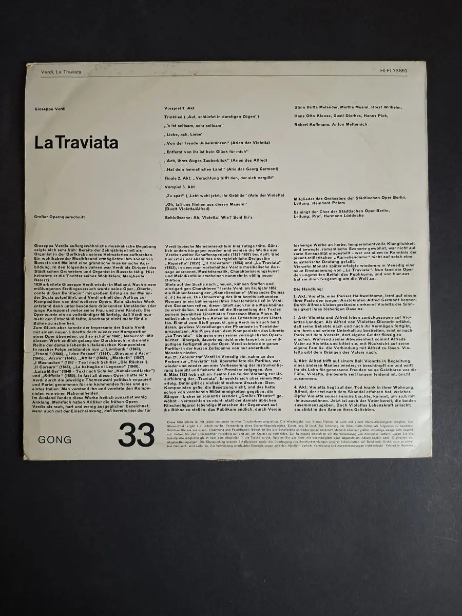 Giuseppe Verdi – La Traviata (Grosser Opernquerschnitt)