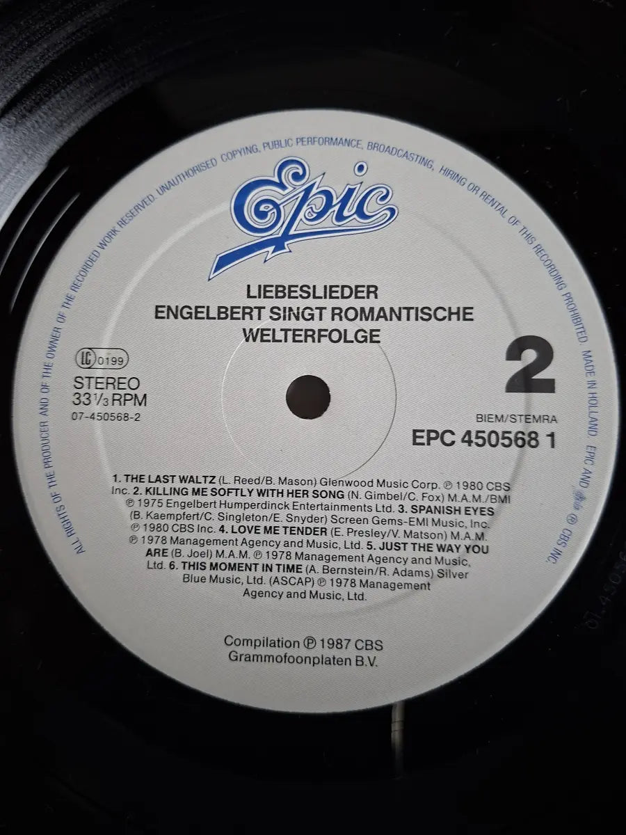 Engelbert – Liebeslieder · Engelbert Singt Romantische Welterfolge