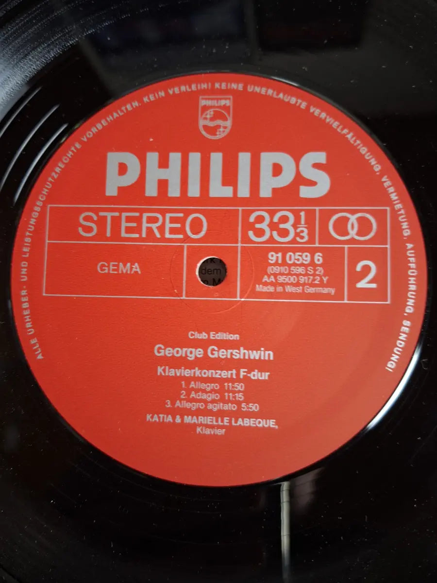 Gershwin, Katia & Marielle Labeque – Rhapsody In Blue / Piano Concerto In F