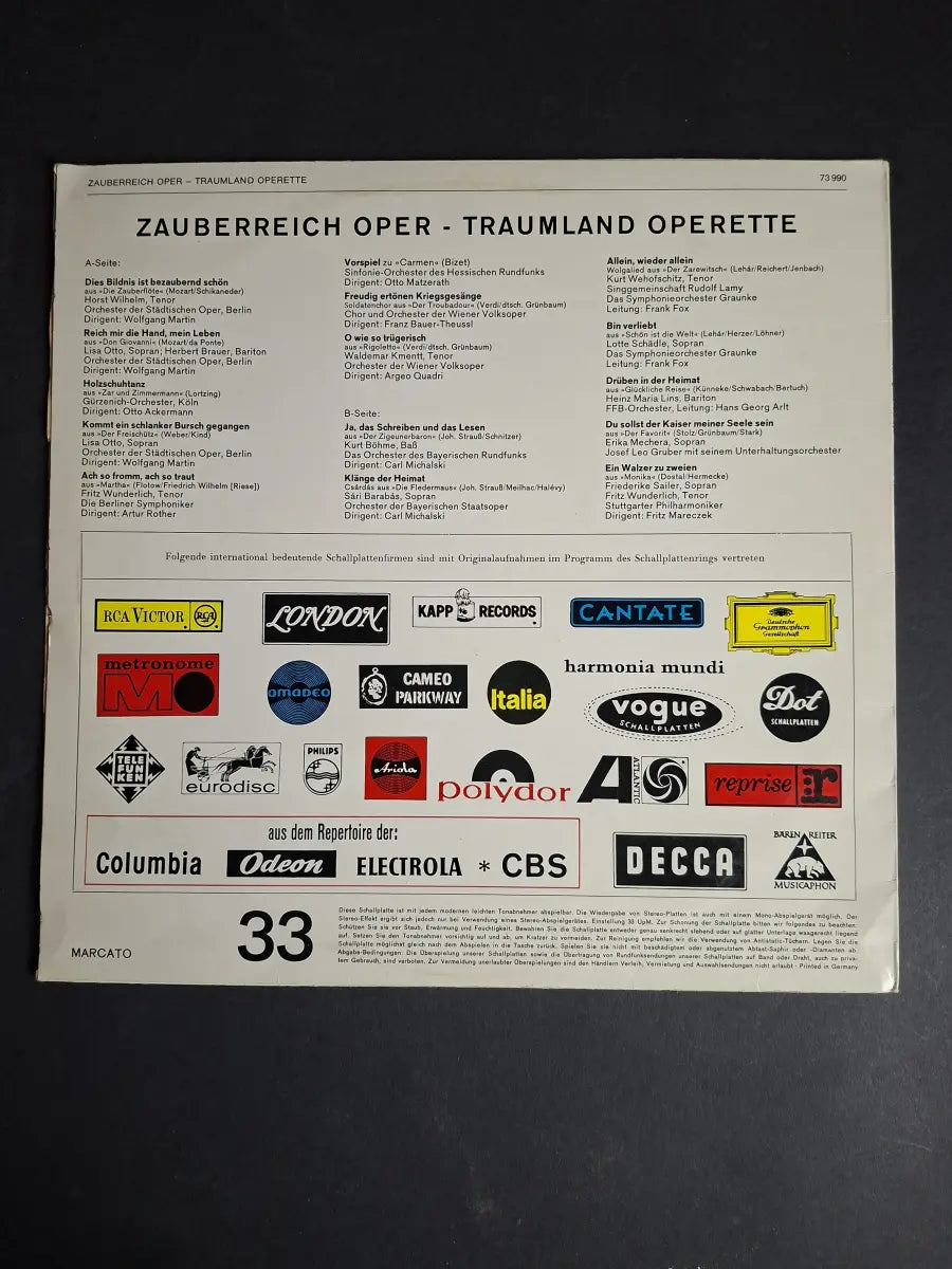 Sampler - Zauberreich Oper - Traumland Operette