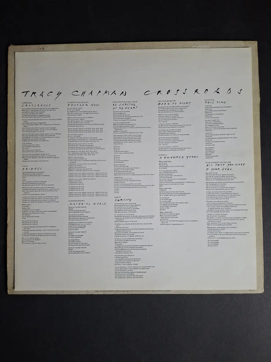 Tracy Chapman – Crossroads