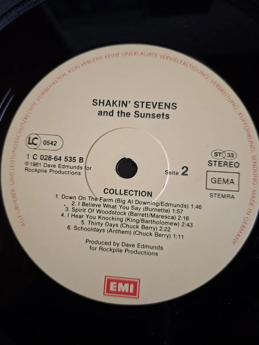 Shakin' Stevens And The Sunsets – Collection