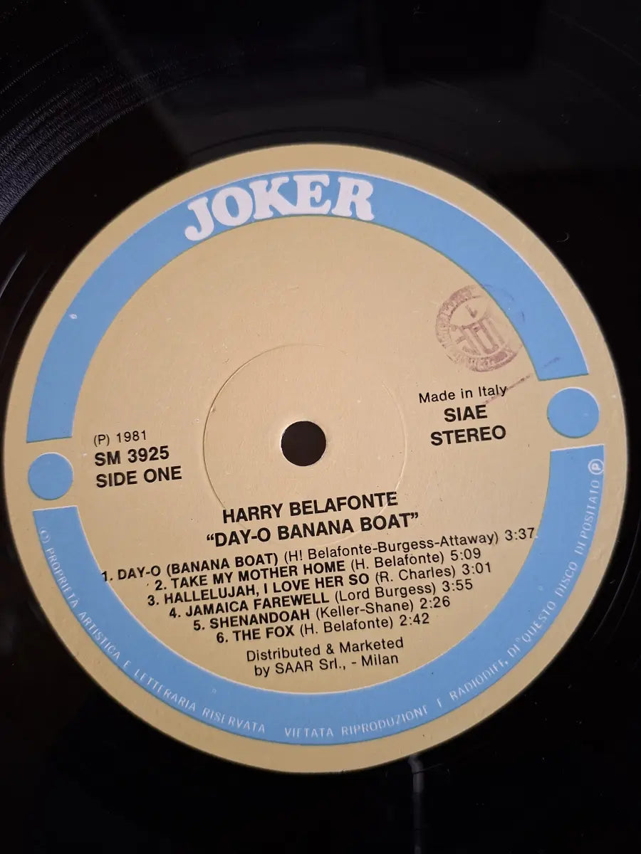 Harry Belafonte – Day-O Banana Boat