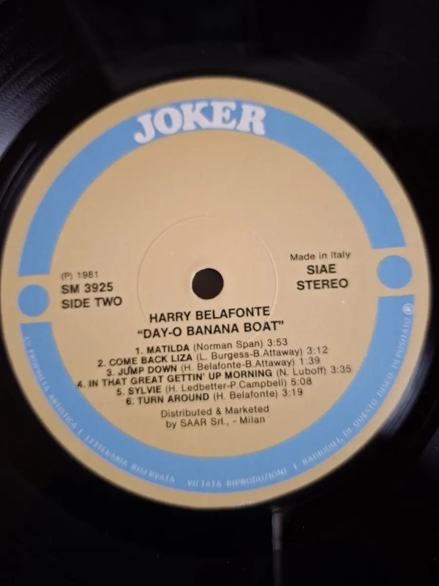 Harry Belafonte – Day-O Banana Boat