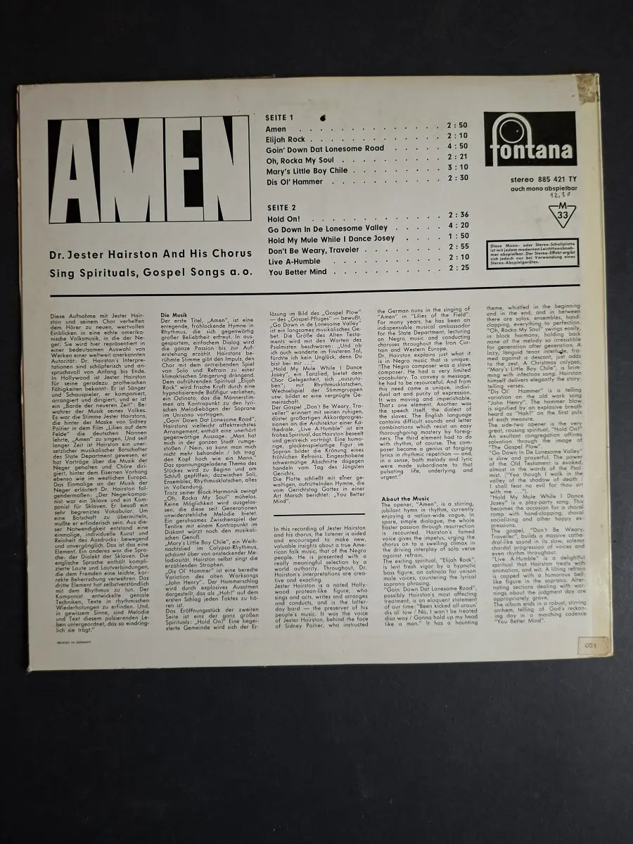 Dr. Jester Hairston – Amen