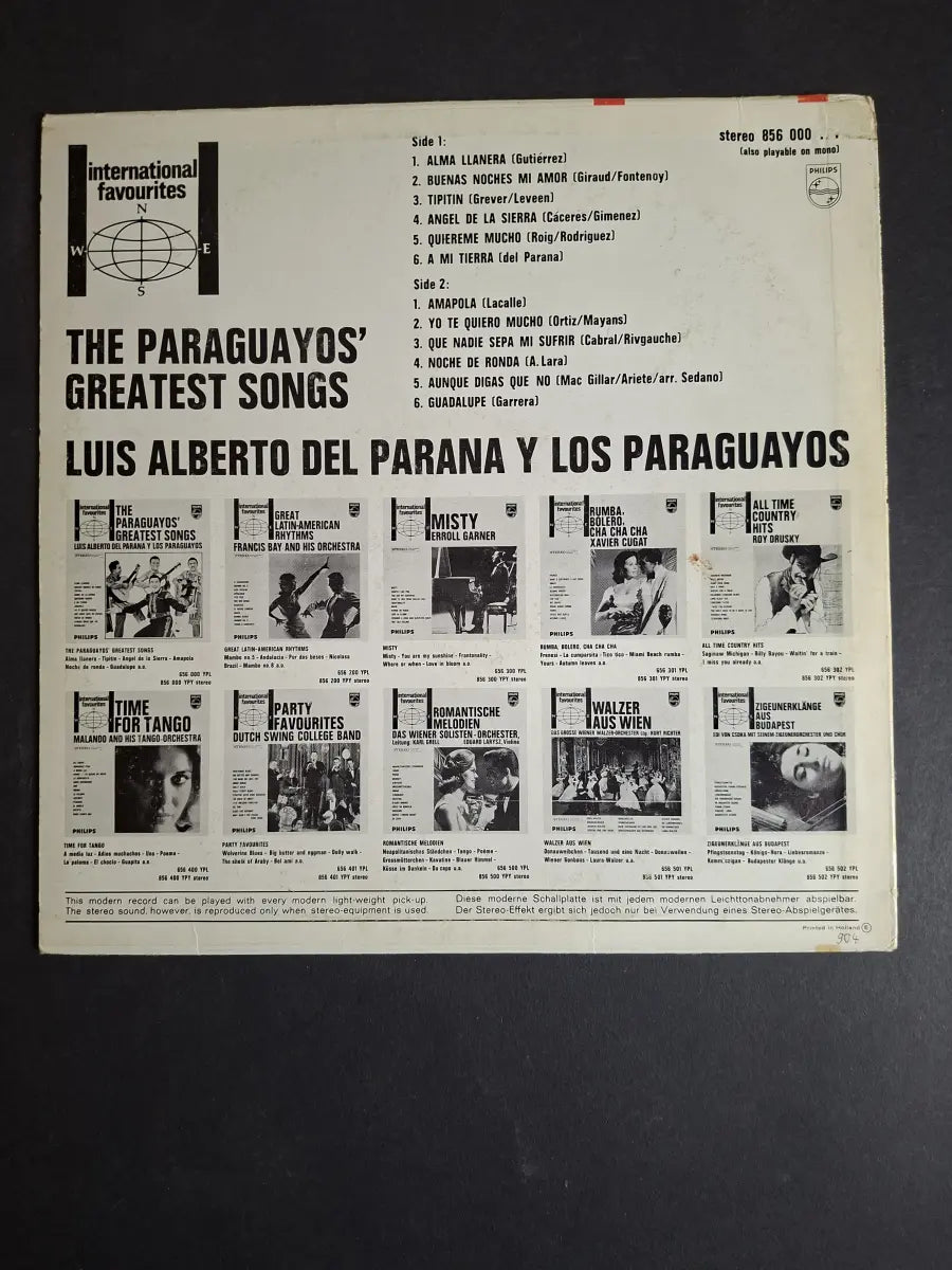 Luis Alberto del Parana y Los Paraguayos – The Paraguayos' Greatest Songs