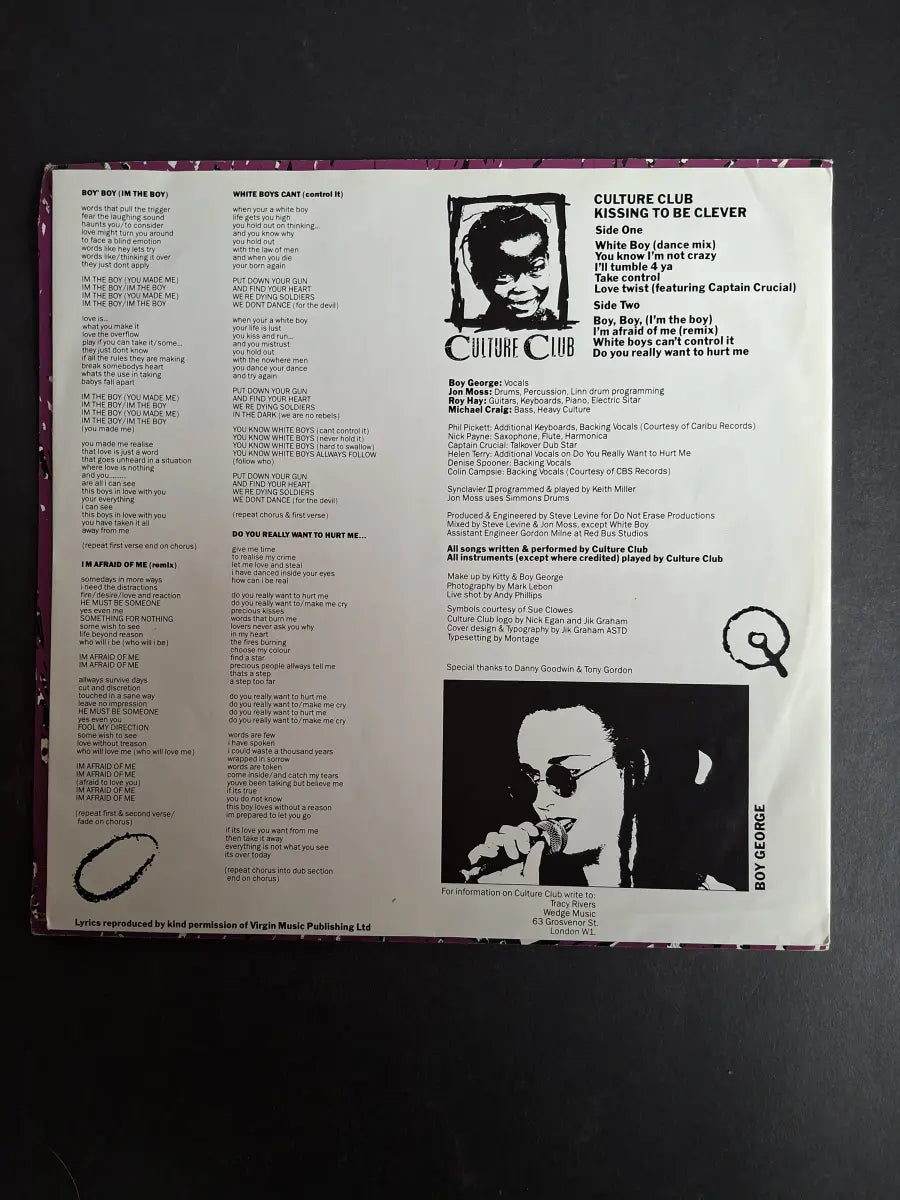 Culture Club – Kissing To Be Clever