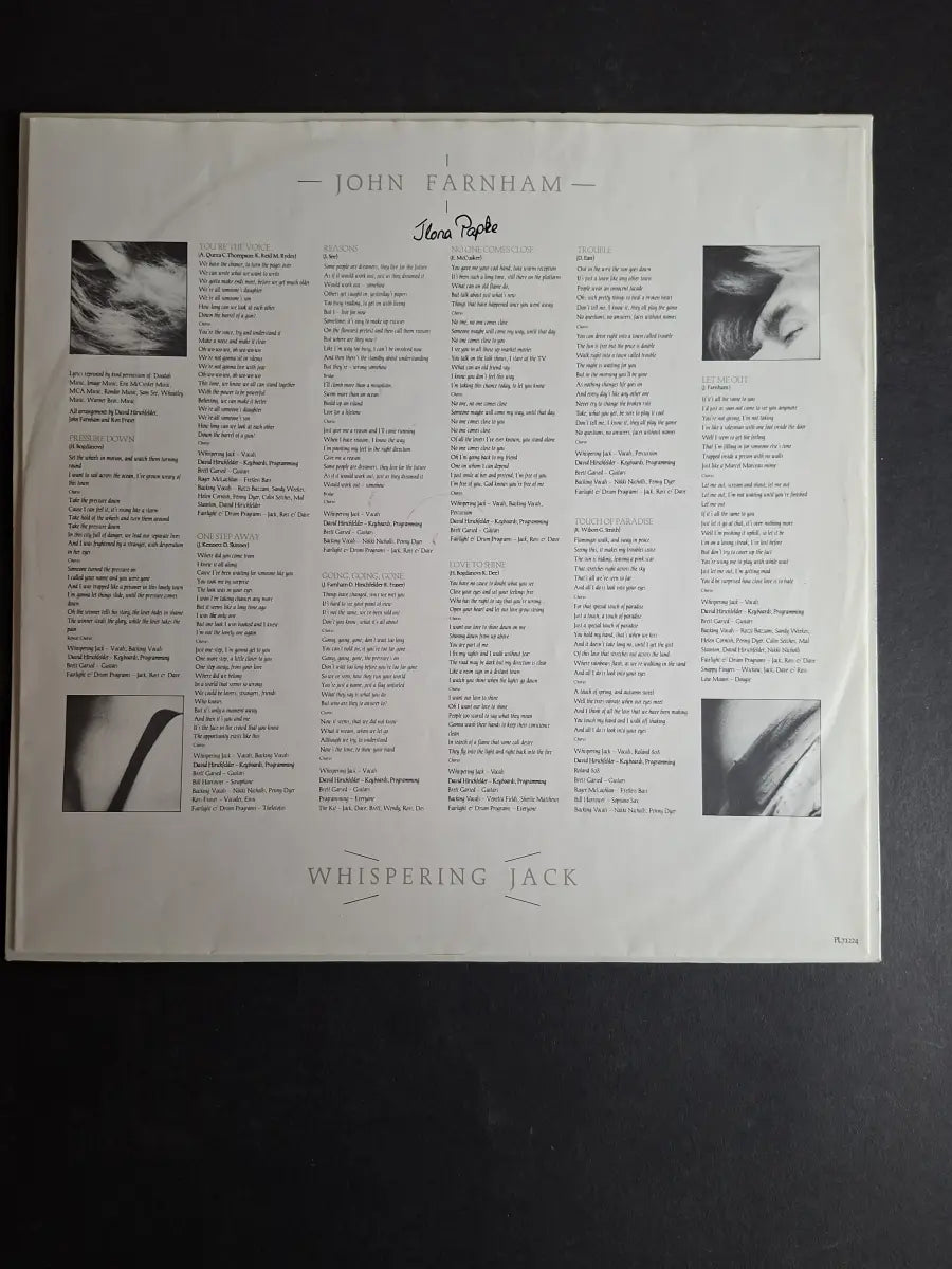 John Farnham – Whispering Jack