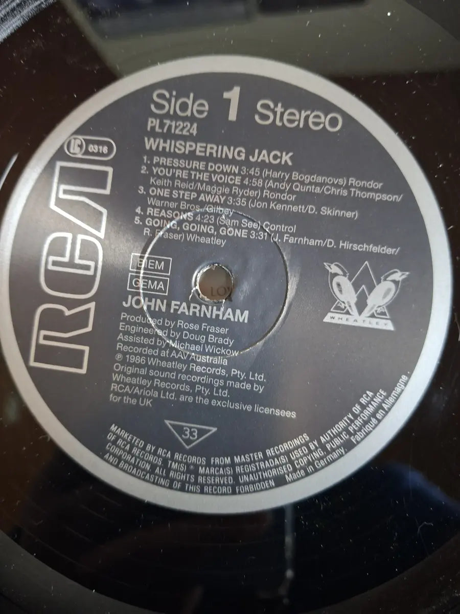 John Farnham – Whispering Jack