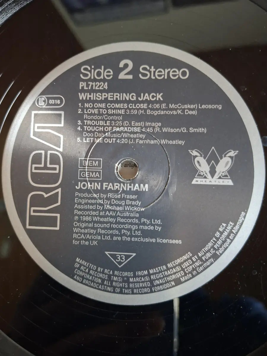 John Farnham – Whispering Jack