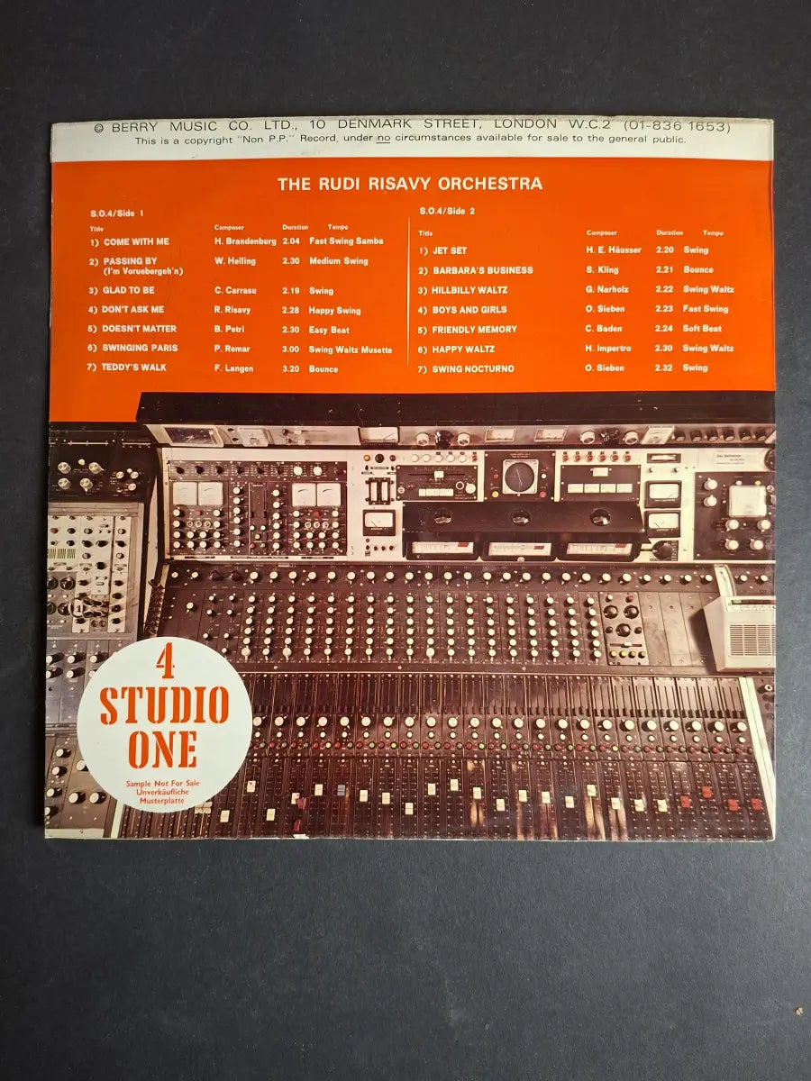 The Rudy Risavy Orchestra – The Rudy Risavy Orchestra