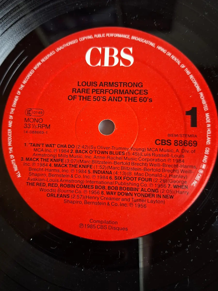 Louis Armstrong – Rare Performances Of The 50's And 60's