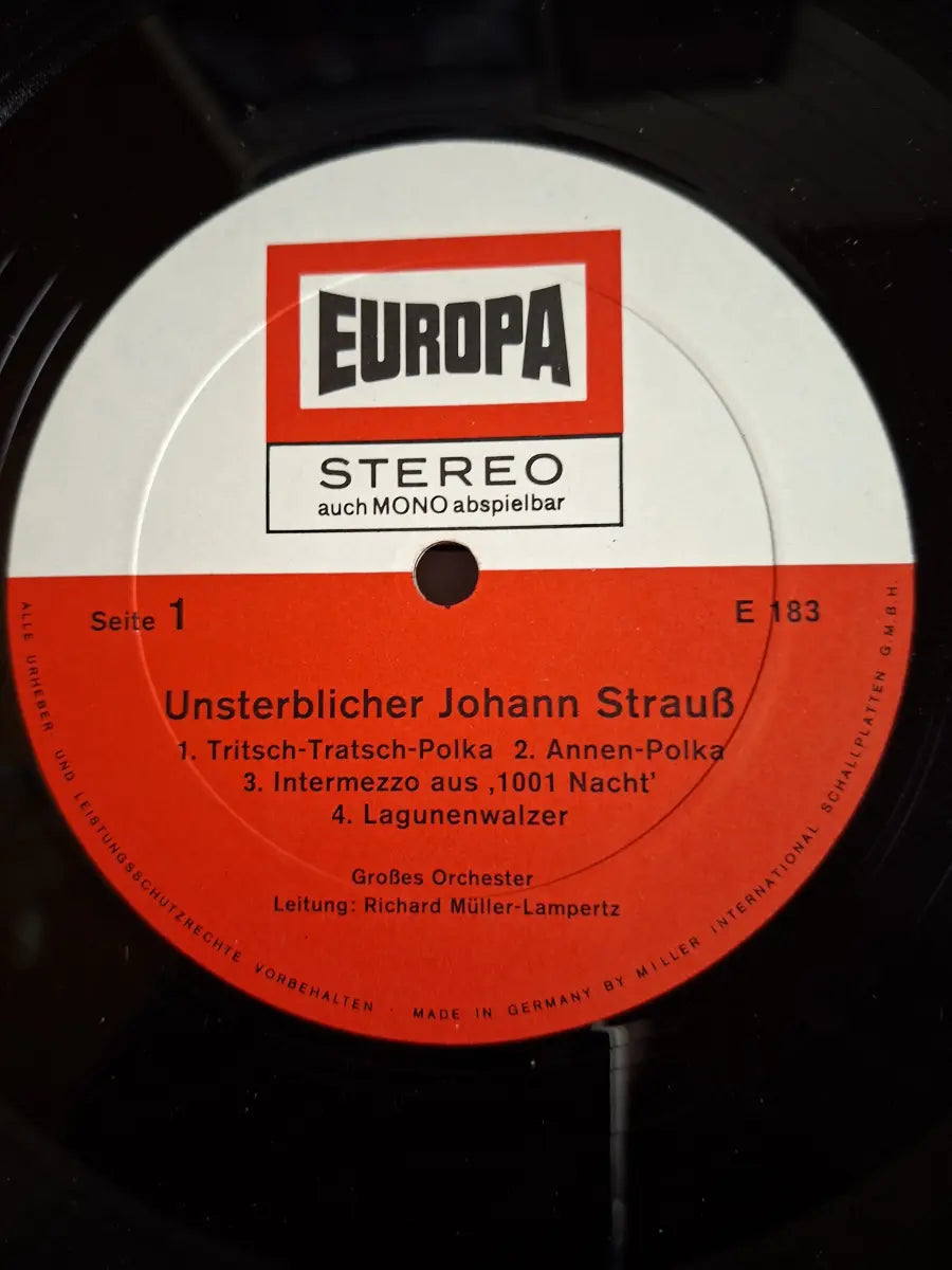 Richard Müller-Lampertz Mit Großem Orchester - Johann Strauß – Unsterblicher Johann Strauß