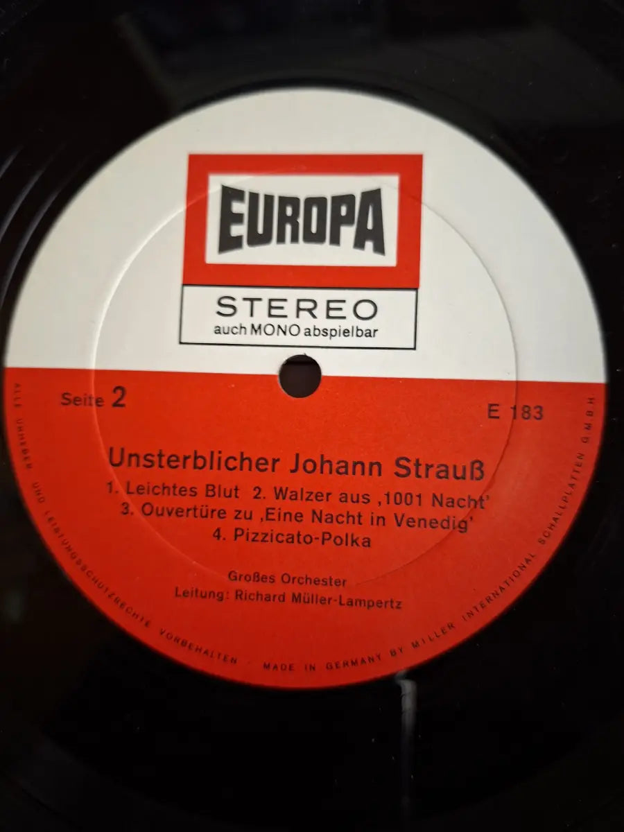 Richard Müller-Lampertz Mit Großem Orchester - Johann Strauß – Unsterblicher Johann Strauß