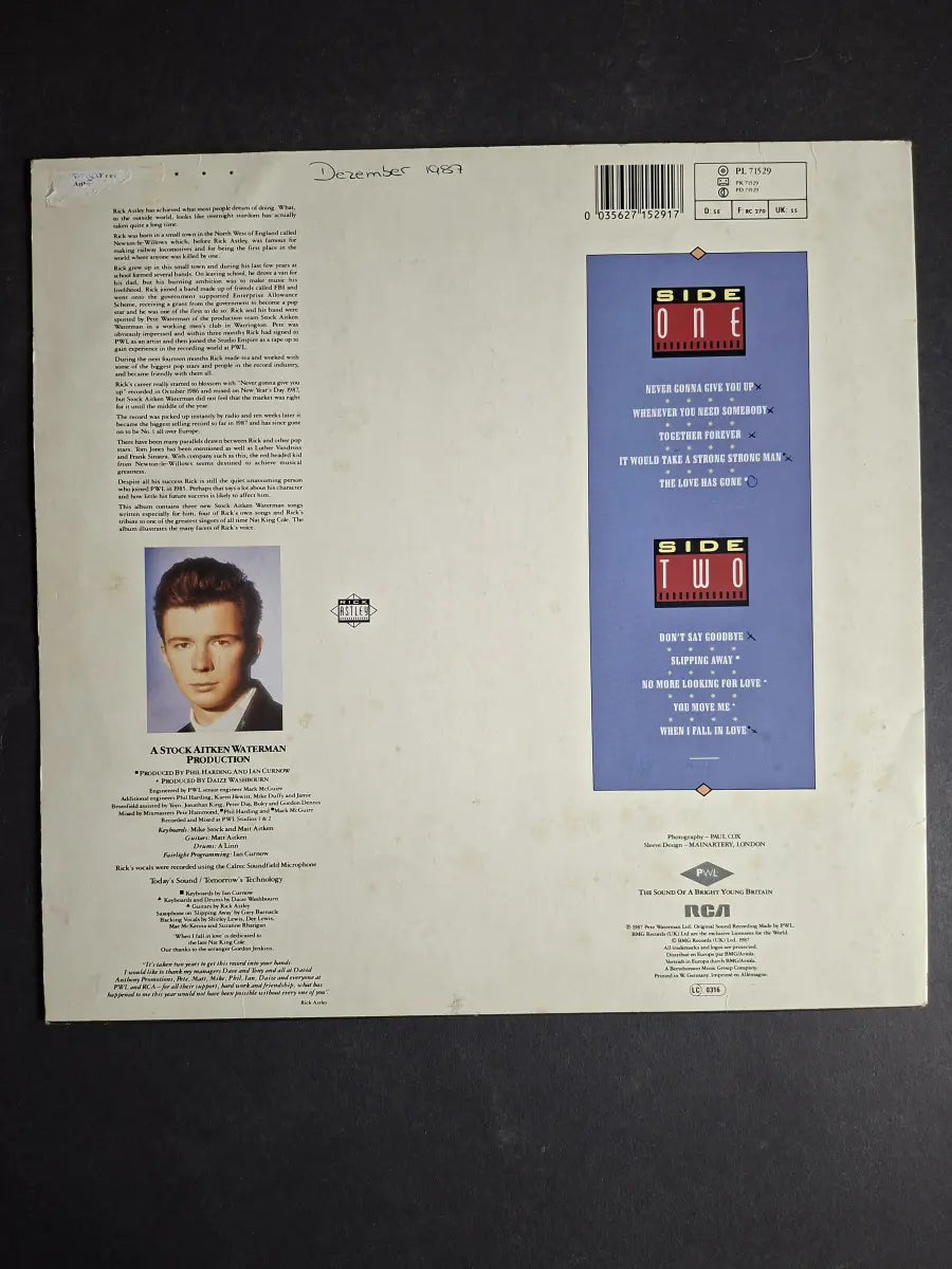 Rick Astley – Whenever You Need Somebody