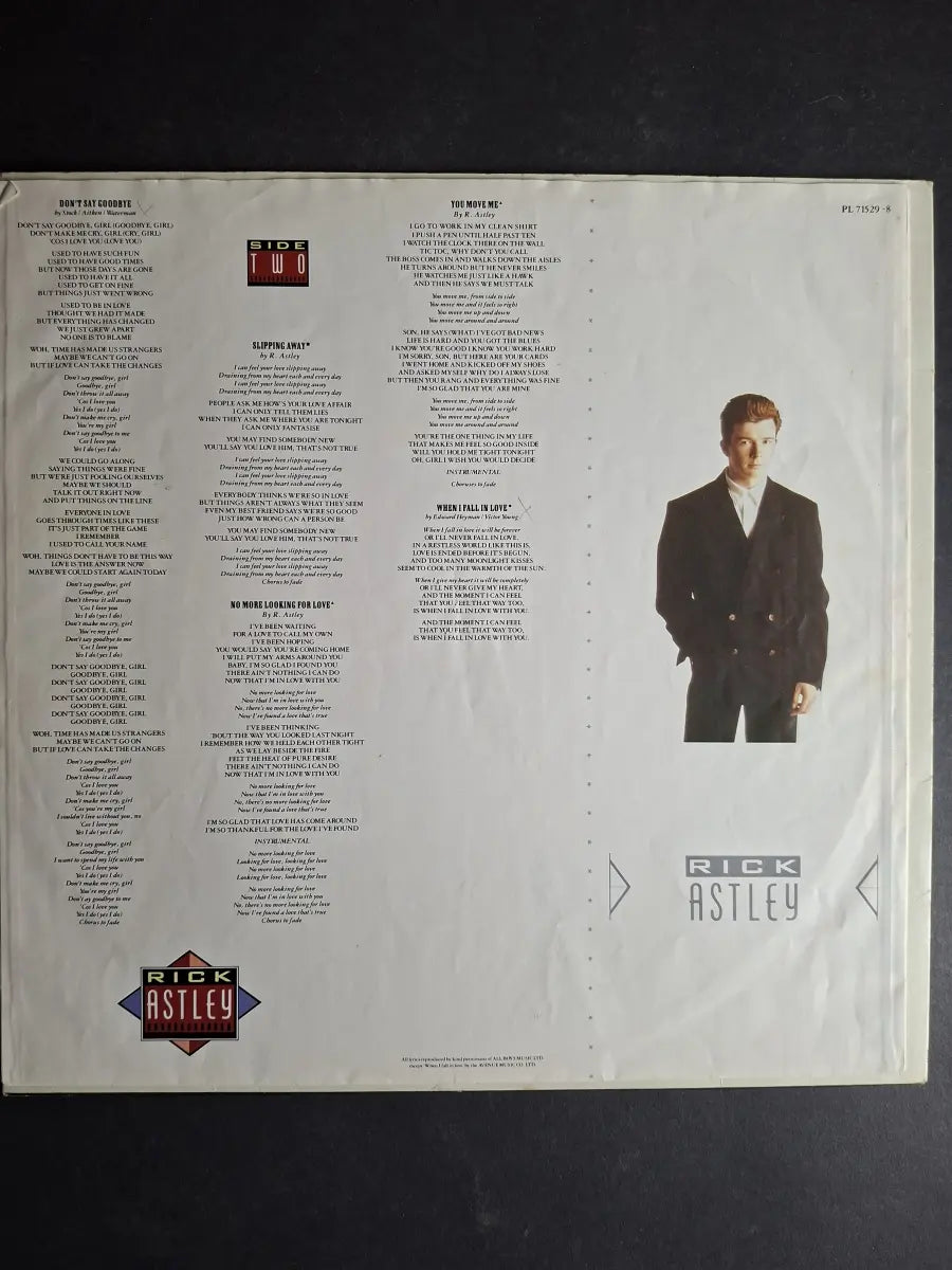 Rick Astley – Whenever You Need Somebody