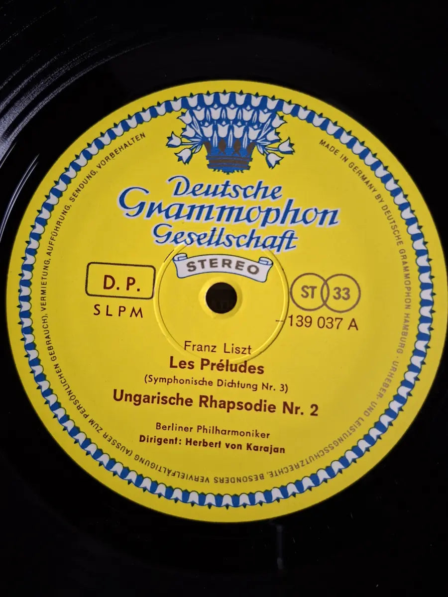Liszt / Smetana - Berliner Philharmoniker, Herbert von Karajan – Les Préludes · Ungarische Rhapsodie Nr. 2 / Vyšehrad · Die Moldau