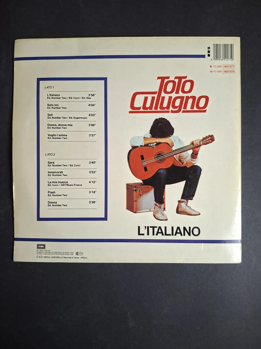 Toto Cutugno – L'Italiano
