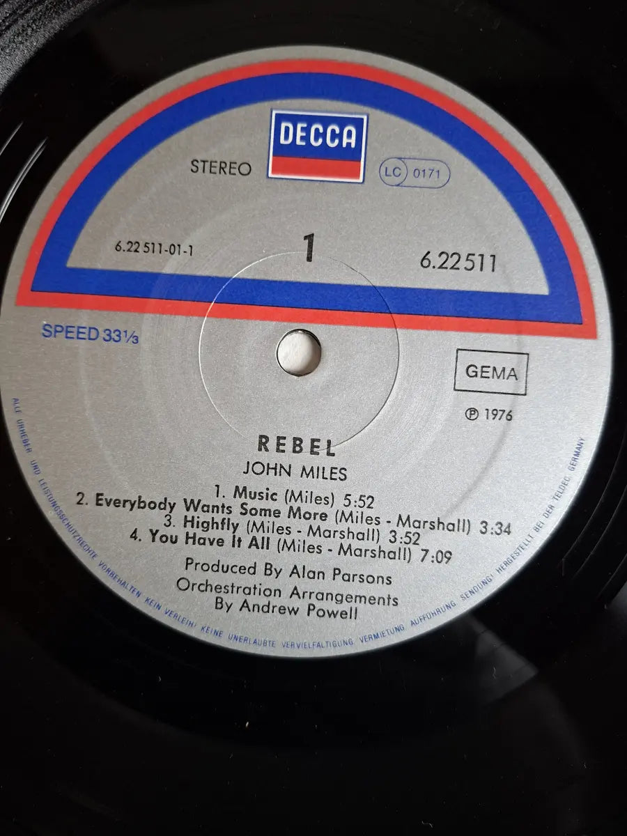 John Miles – Rebel