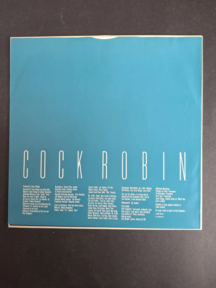 Cock Robin – Cock Robin