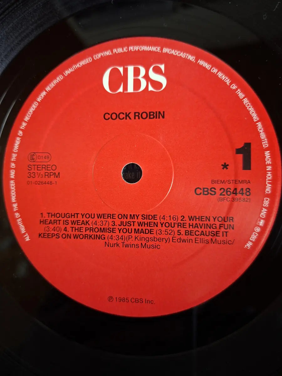 Cock Robin – Cock Robin