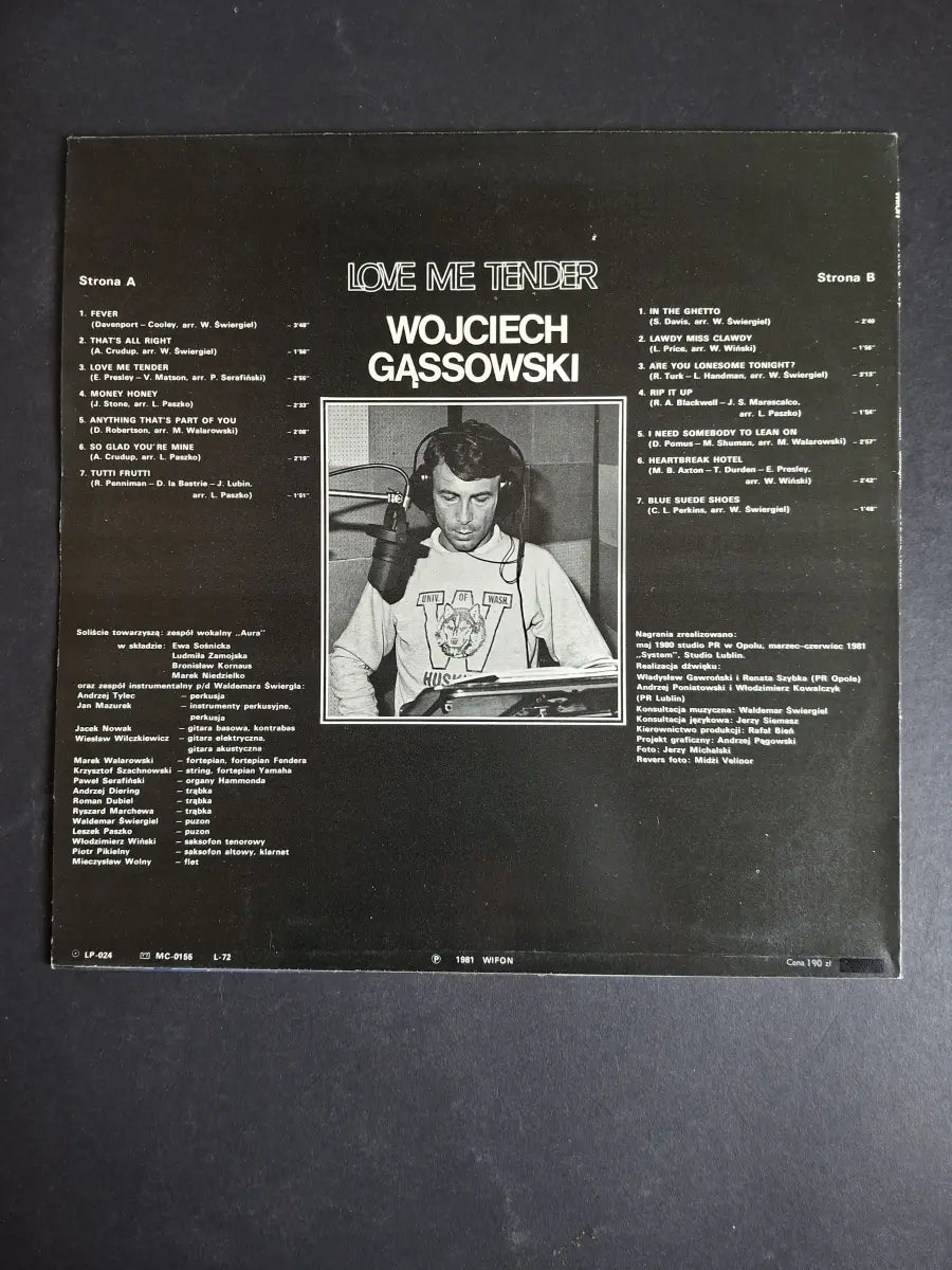 Wojciech Gąssowski – Love Me Tender