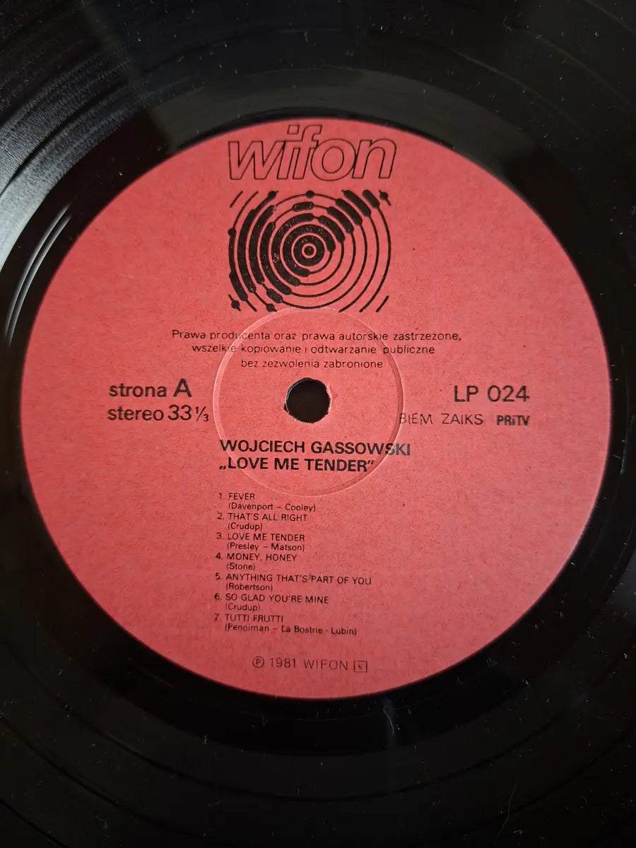 Wojciech Gąssowski – Love Me Tender