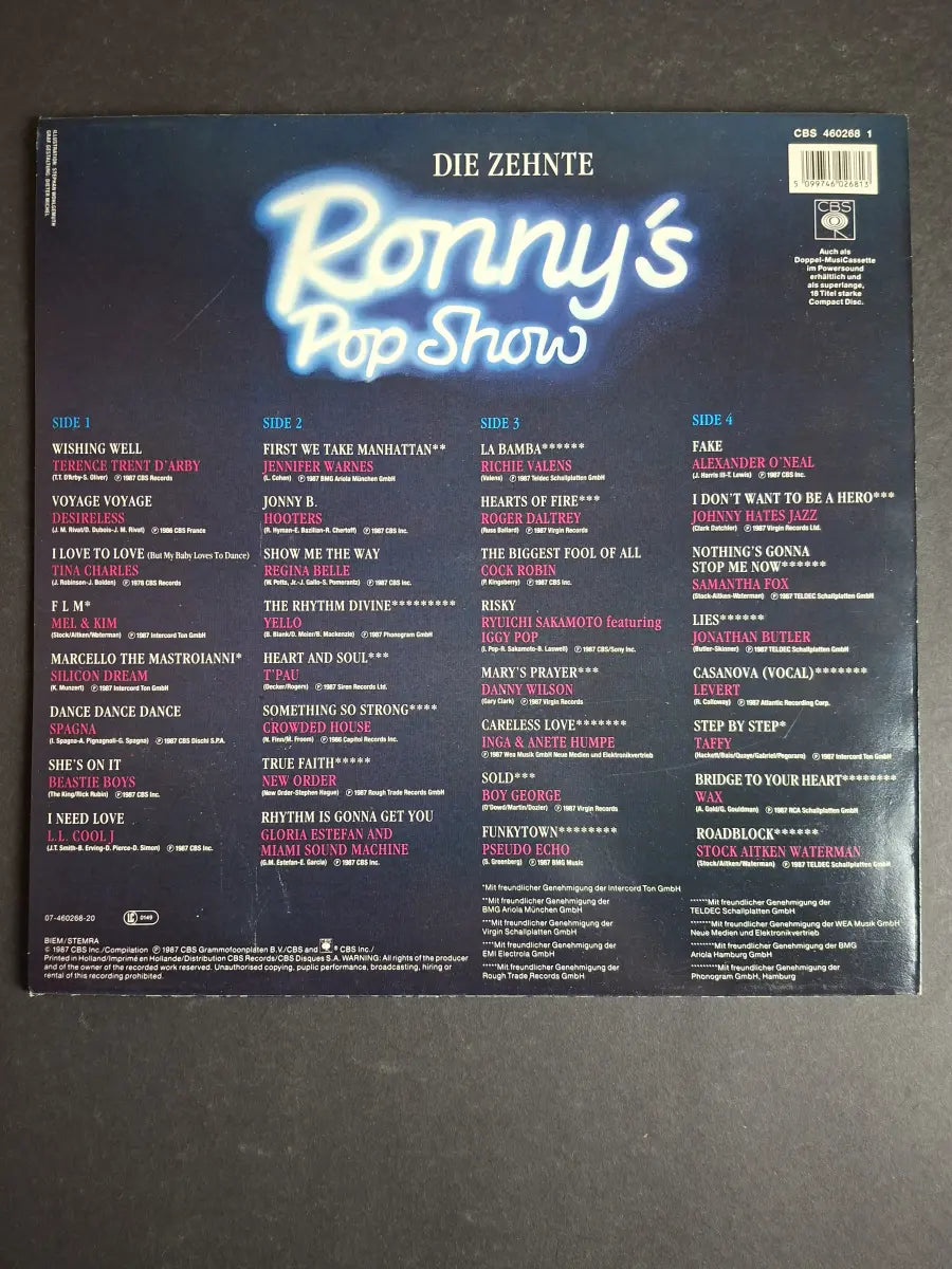Ronny's Pop Show - Die Zehnte