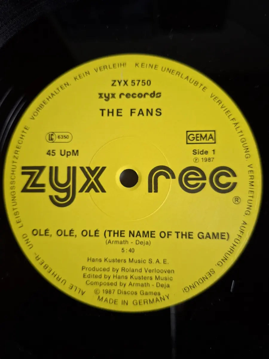 The Fans – Olé, Olé, Olé (The Name Of The Game)