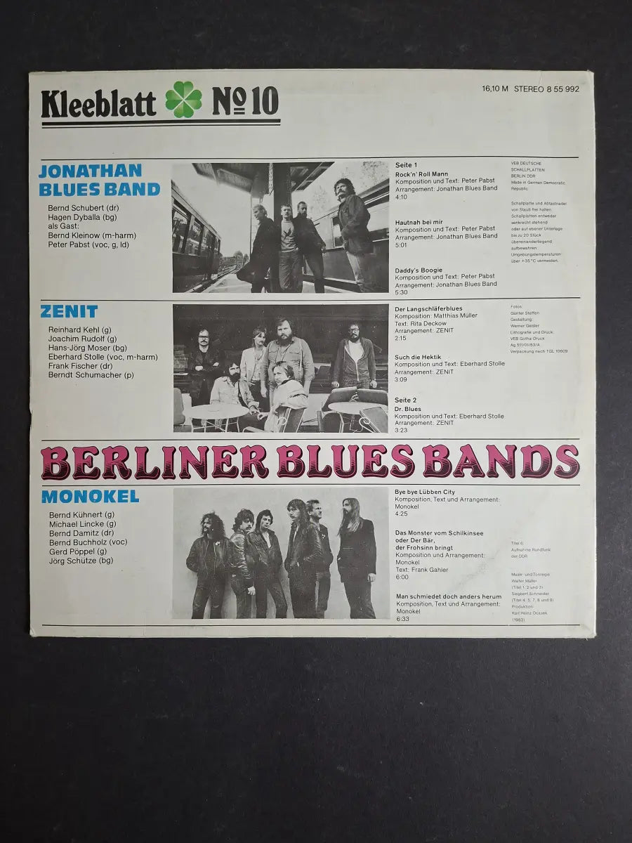 Kleeblatt № 10 (Berliner Blues Bands)