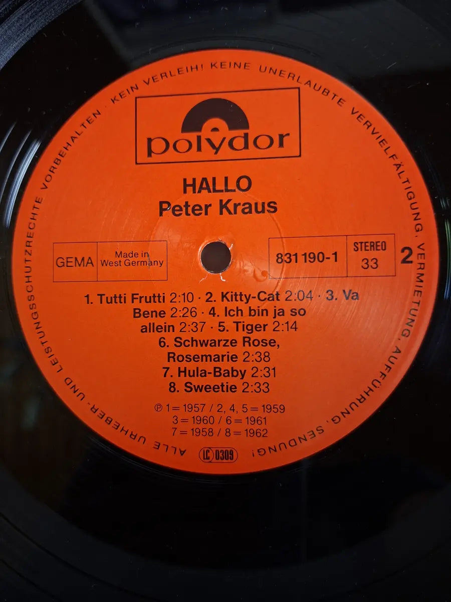 Peter Kraus – Hallo! Peter Kraus