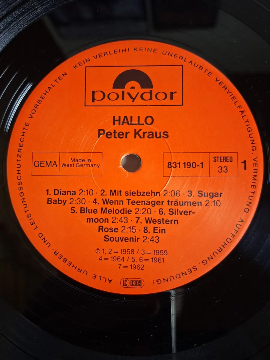 Peter Kraus – Hallo! Peter Kraus